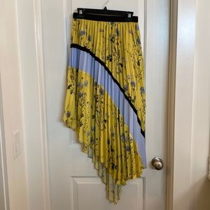 Self Portrait Asymmetrical Pleated Skirt